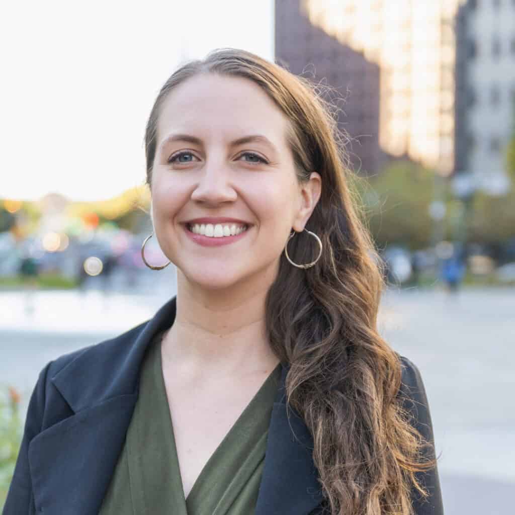 Headshot of Nadia Schafer, Director, 9th Grade Success Network & Evaluation